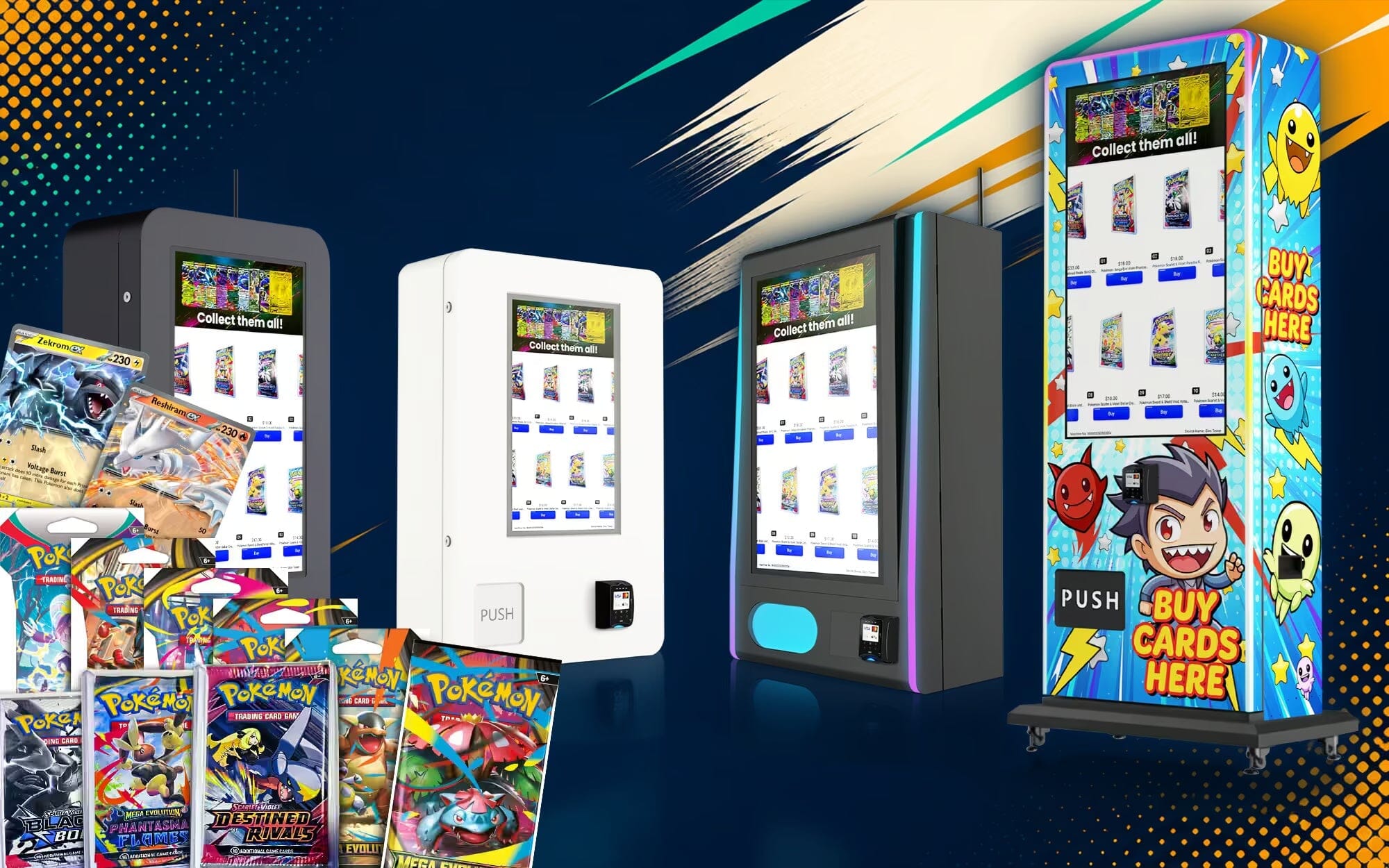 Pokemon & TCG Vending Machines from $2,850 | VTM Vending Pokemon & TCG Vending Machines from $2,850 | VTM Vending
