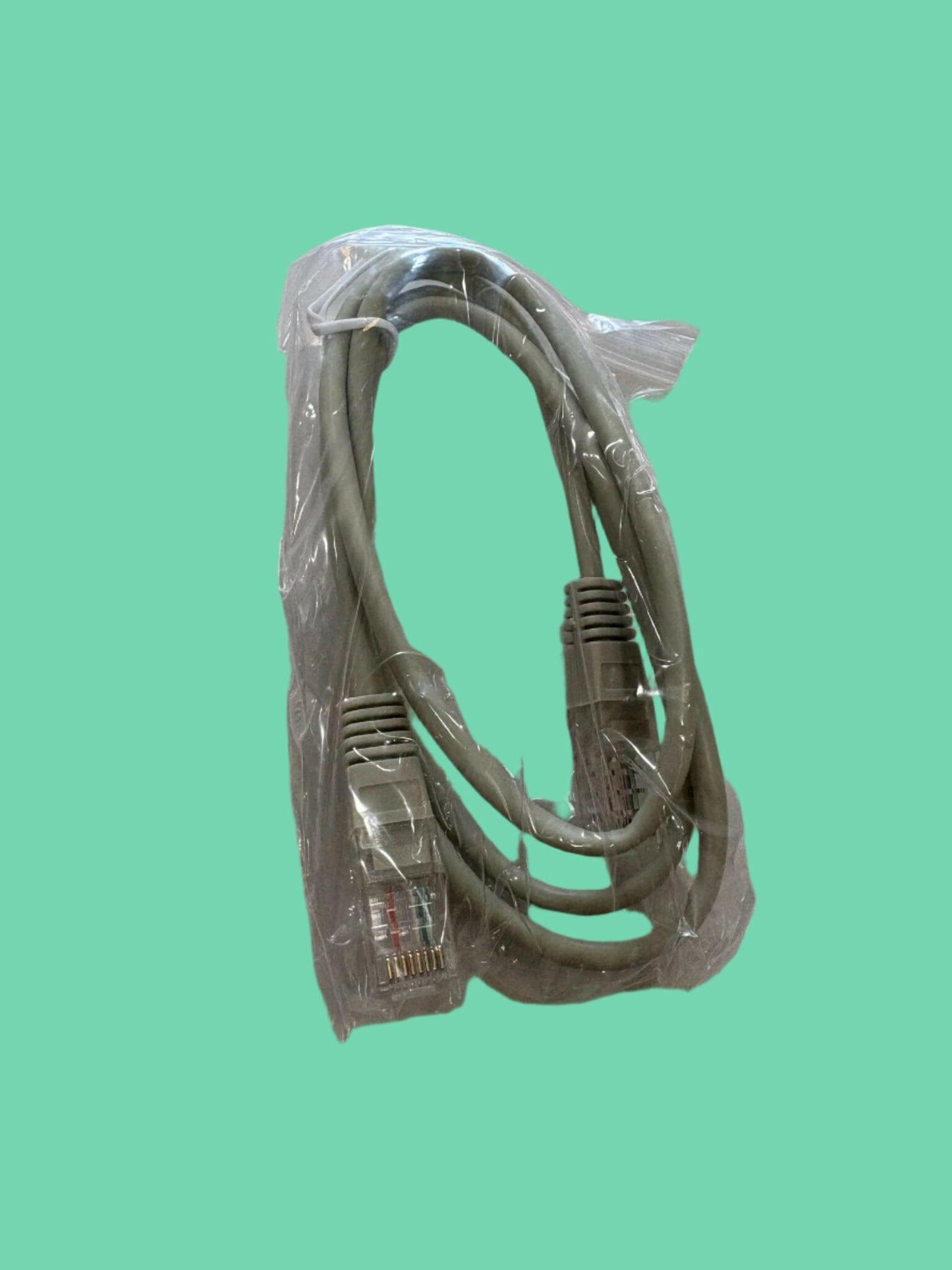 Ethernet patch cable connecting wireless modem to card reader and vending kiosk