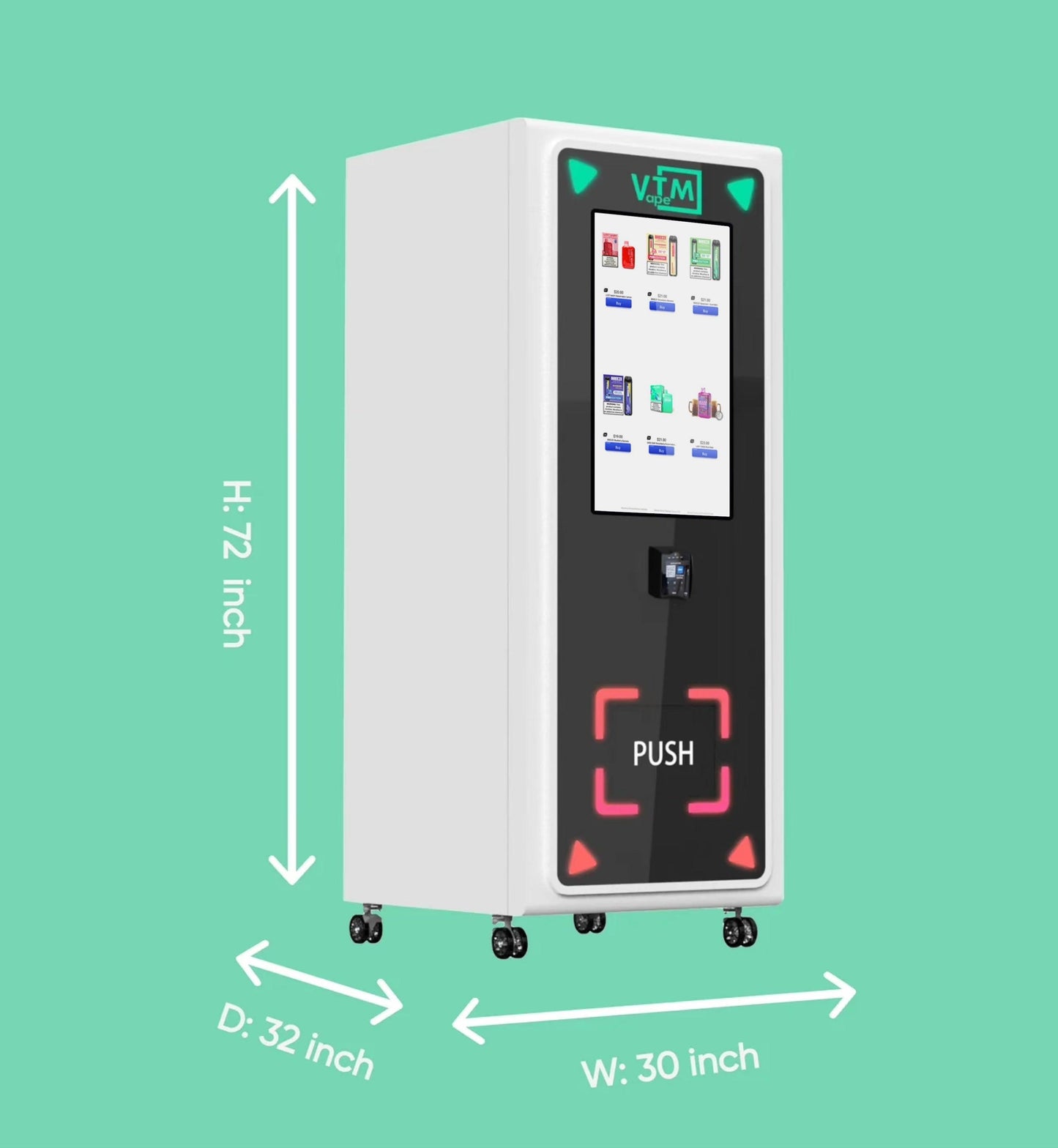 {{ product.title }} – {{ VTM }} for smart vending with cashless, age verification, and US support.