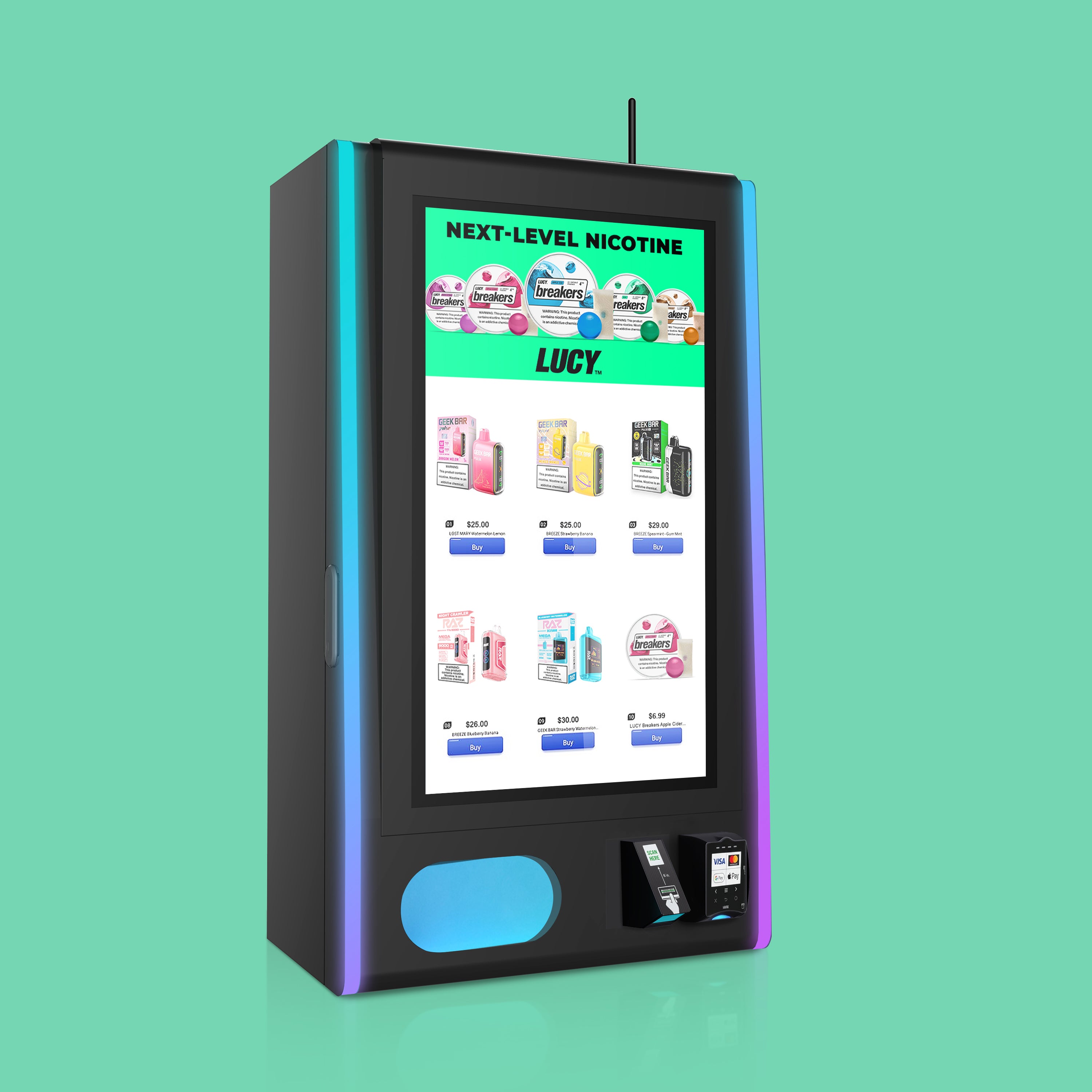 Mega Wall 2.0 Vape Vending Machine | $4,150 | VapeTM