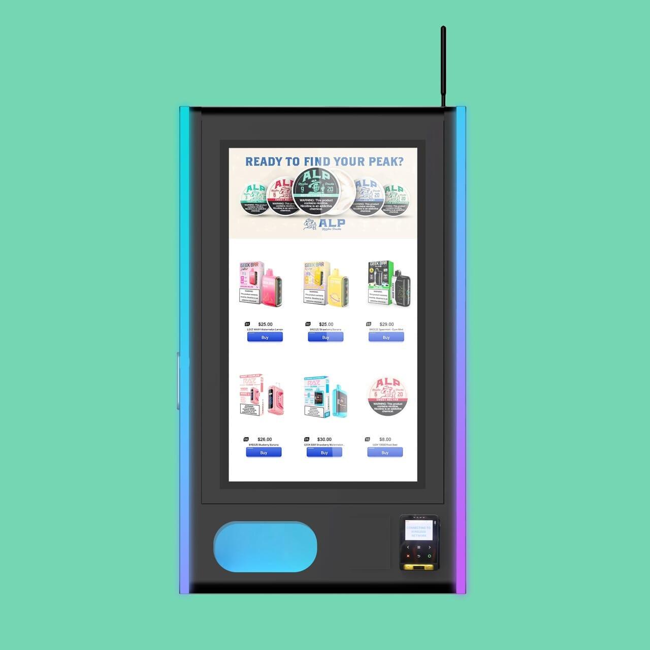 {{ product.title }} – {{ VTM }} for smart vending with cashless, age verification, and US support.