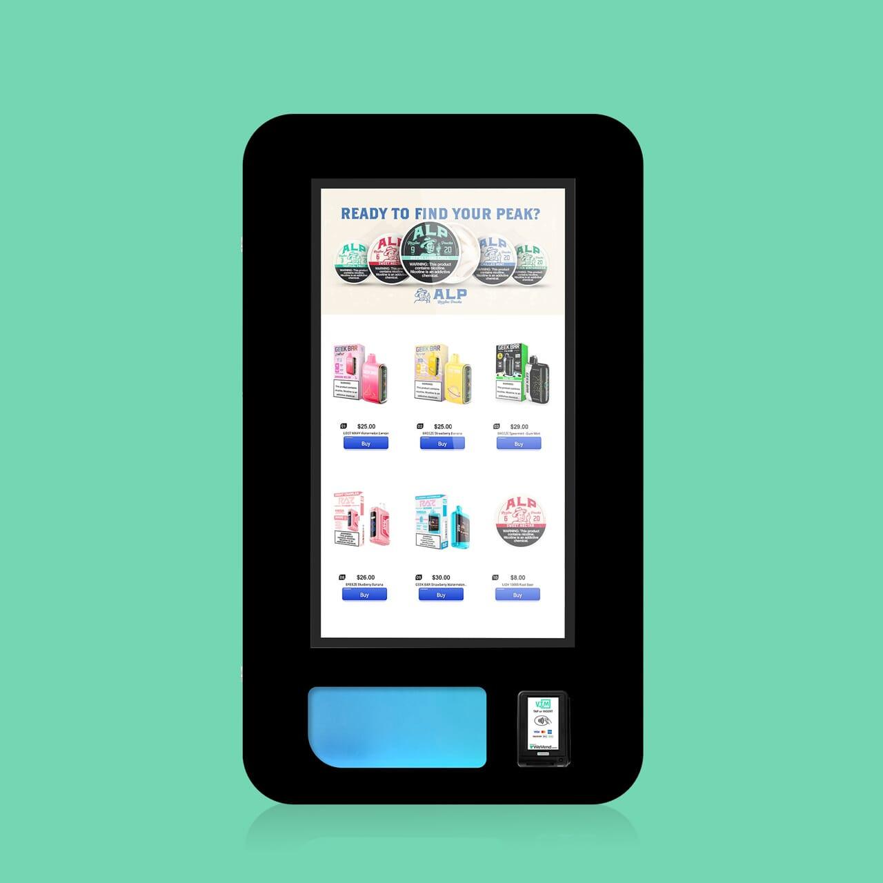 {{ product.title }} – {{ VTM }} for smart vending with cashless, age verification, and US support.