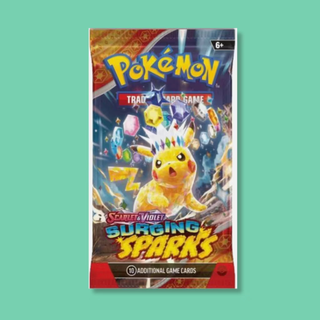 Pokmon Surging Sparks Booster Pack (10 Cards) | VTM Pokmon Surging Sparks Booster Pack (10 Cards) | VTM
