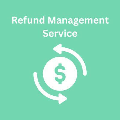 Refund Management Service icon showing dollar symbol with circular arrows, representing automated transaction refunds for vending machines