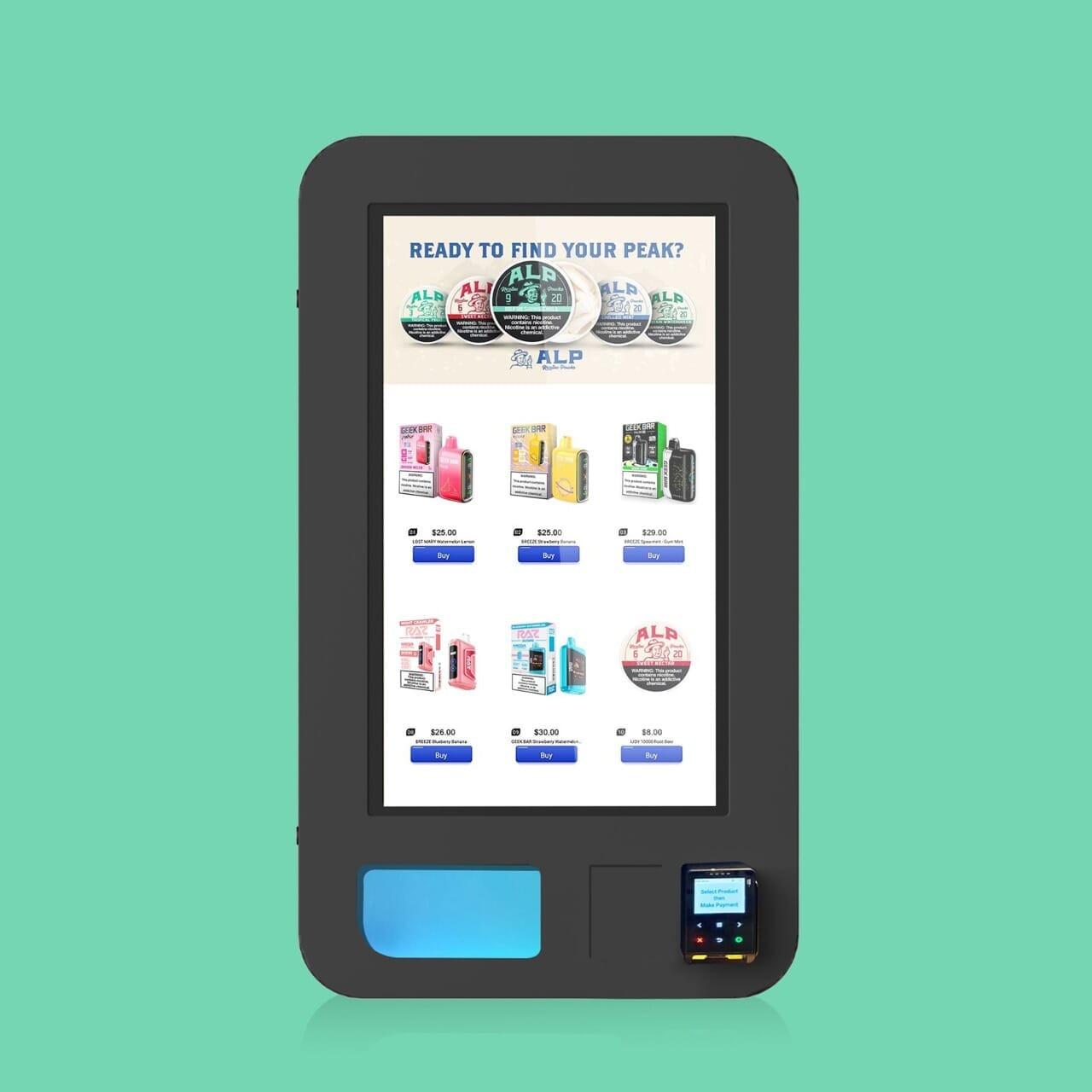 {{ product.title }} – {{ VTM }} for smart vending with cashless, age verification, and US support.