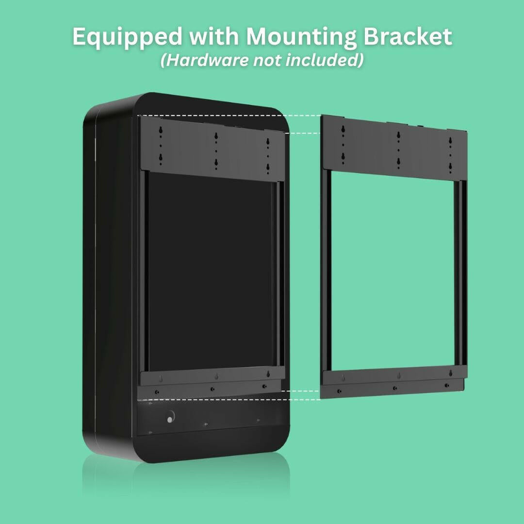 Mounting bracket for VapeTM Slim Wall vending unit, designed for secure wall installation with easy alignment and support.
