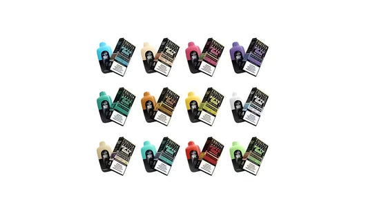 Assorted USA-made disposable vapes in multiple colors and flavors, showcasing a variety of vape products suitable for vending machine sales