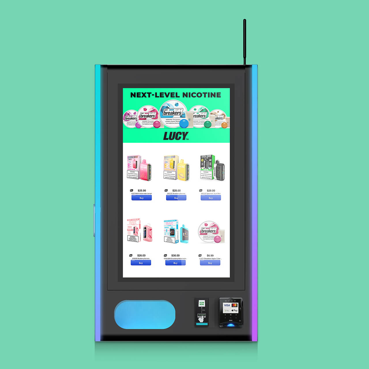 disposable vapes with display screen Mega Wall 2.0 Vape Vending Machine disposable vapes with display screen Mega Wall 2.0 Vape Vending Machine