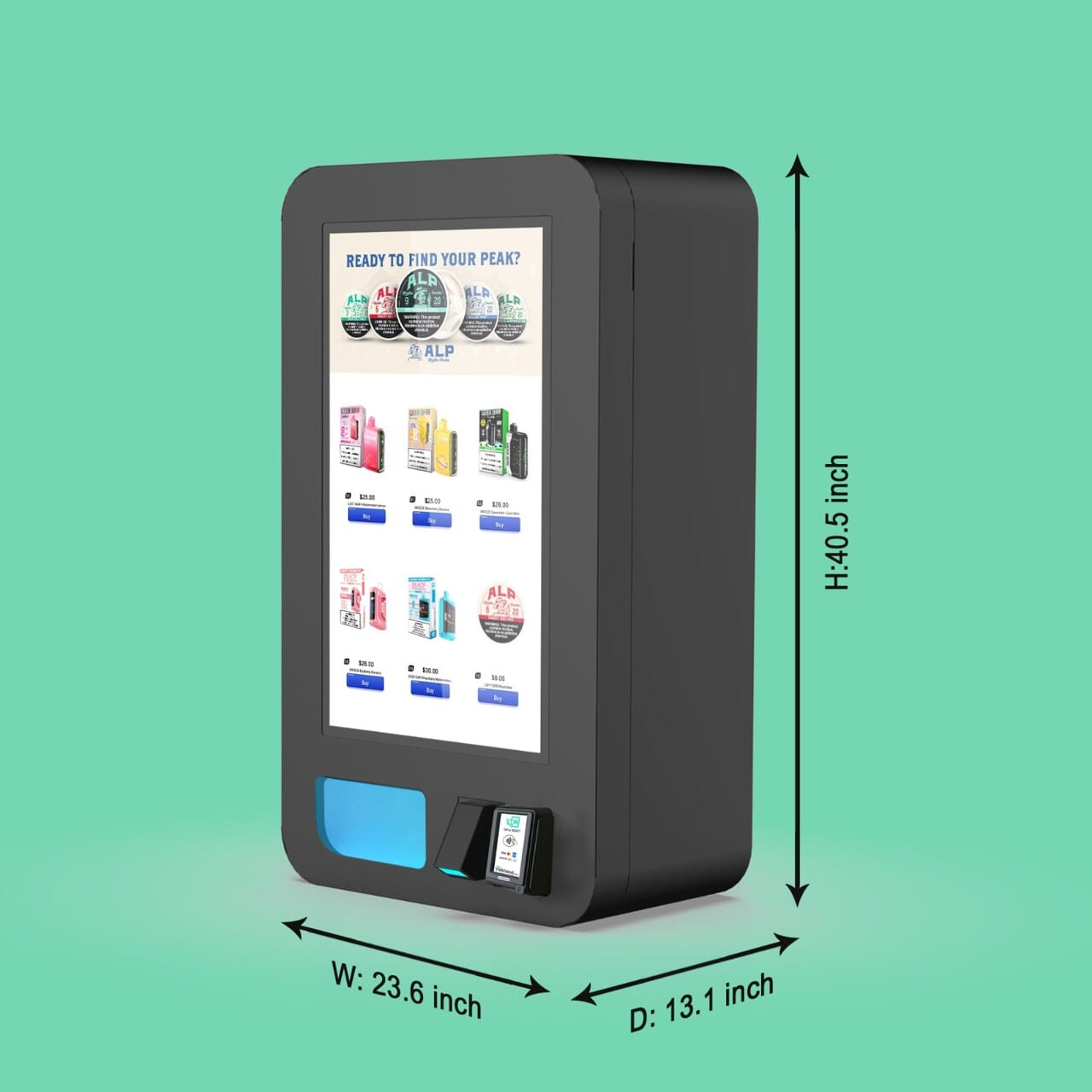 VTM Mega Wall – High-Capacity Wall-Mounted Smart Vending | VapeTM