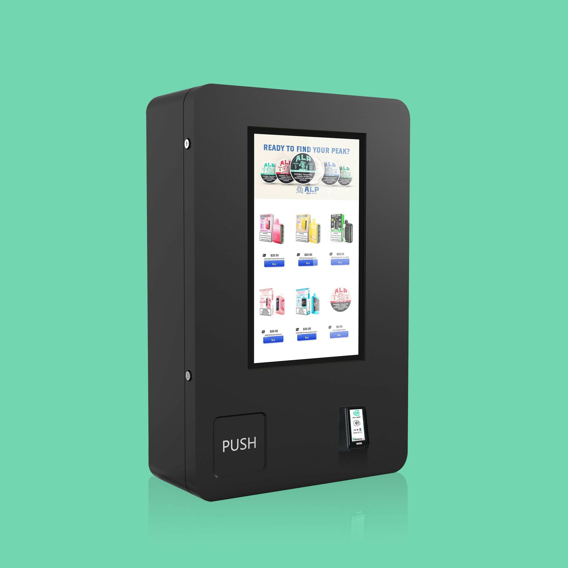 {{ product.title }} – {{ VTM }} for smart vending with cashless, age verification, and US support.