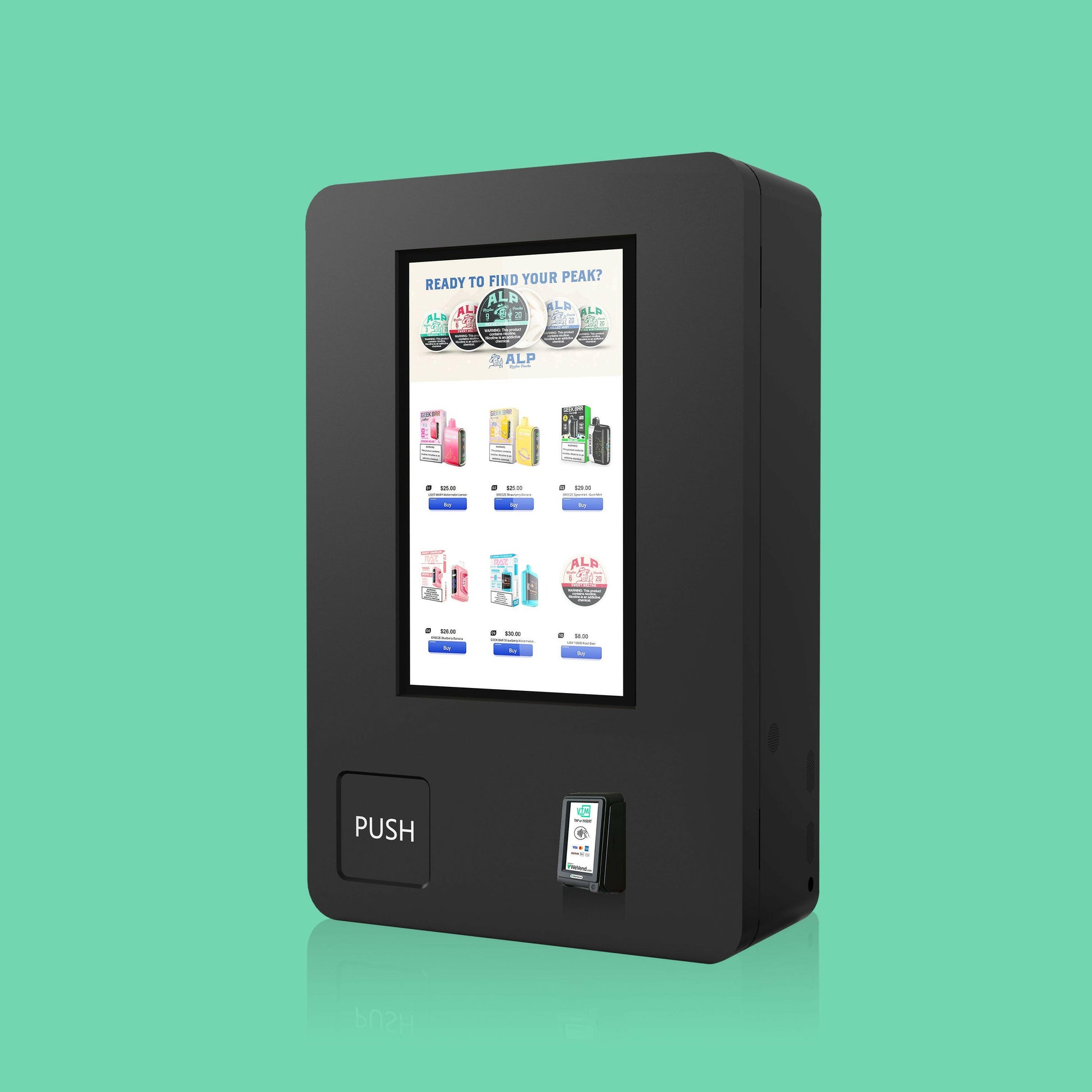 {{ product.title }} – {{ VTM }} for smart vending with cashless, age verification, and US support.