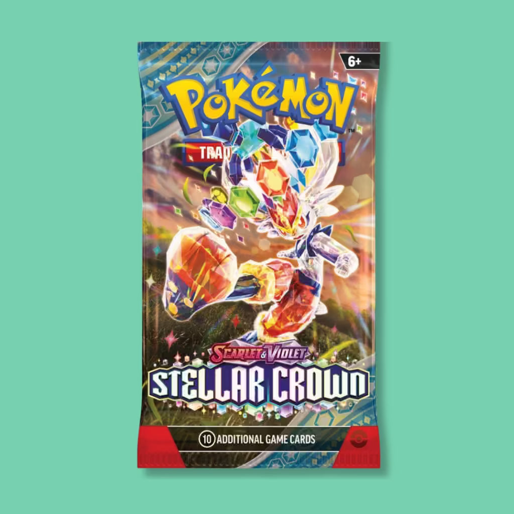 Pokémon TCG Scarlet & Violet Stellar Crown Booster Pack – Cinderace