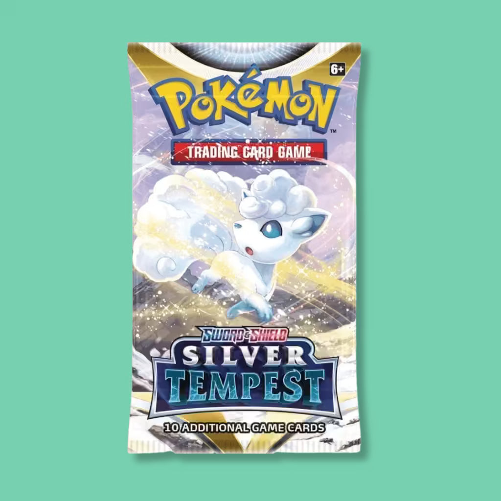 Pokémon TCG Sword & Shield Silver Tempest booster pack Alolan Vulpix
