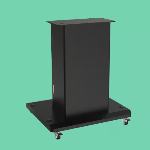 Slim wall pedestal stand free-standing vending machine pedestal base with black metal frame