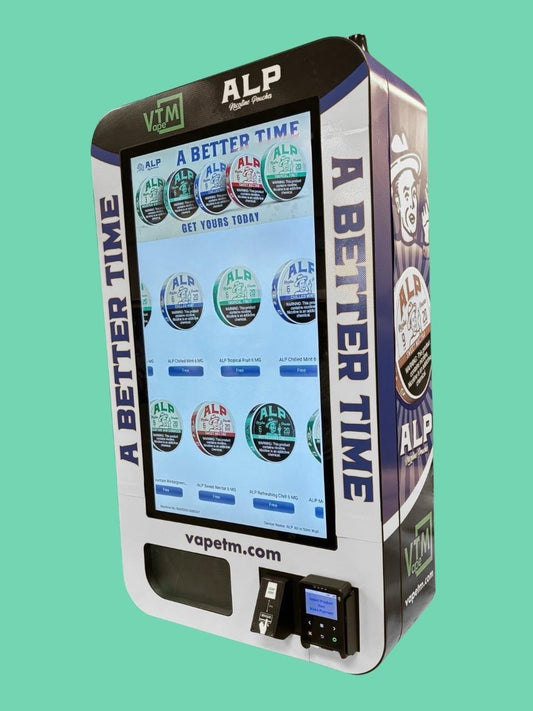 Nicotine Pouch like Zyn and Alp Vending Machine by ZynVend and VapeTM