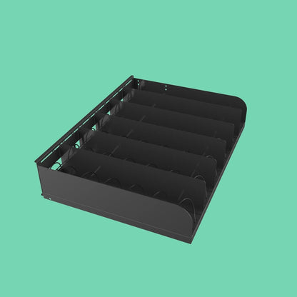 VapeTM adjustable vending machine tray with coil dispensers