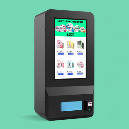 VapeTM Weather Wall outdoor vape vending machine with Nayax card reader