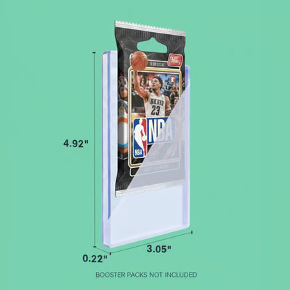 Sports trading card pack protector engineered for vending machines to maintain pack condition during the vending cycle