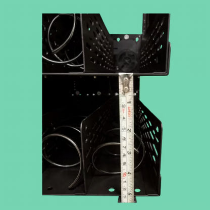 VTM vending machine product tray height clearance measurement showing vertical spacing for proper product fit and reliable dispensing performance