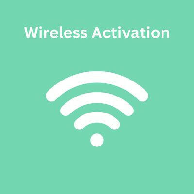 Wireless activation icon representing monthly billing service required for VTM Vape vending machine connectivity and remote access